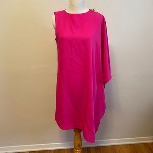 Ted Baker Aubrey Drapped Asymetrical Dress